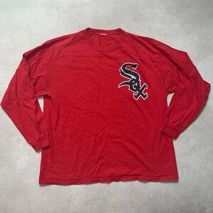 Vintage Chicago White Sox Red Long Sleeve Men’s Shirt